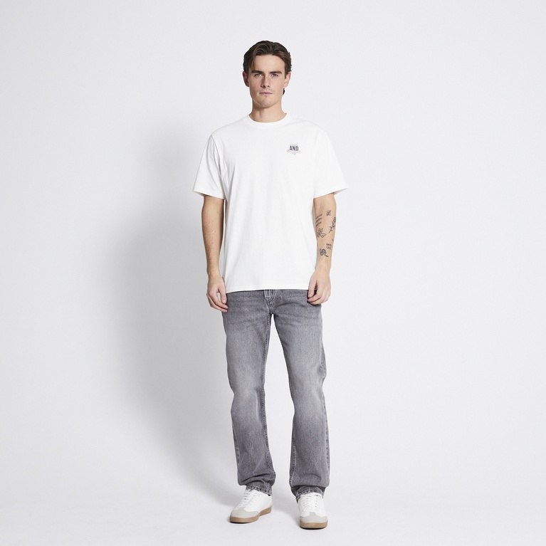 Printed tee "West" Off white